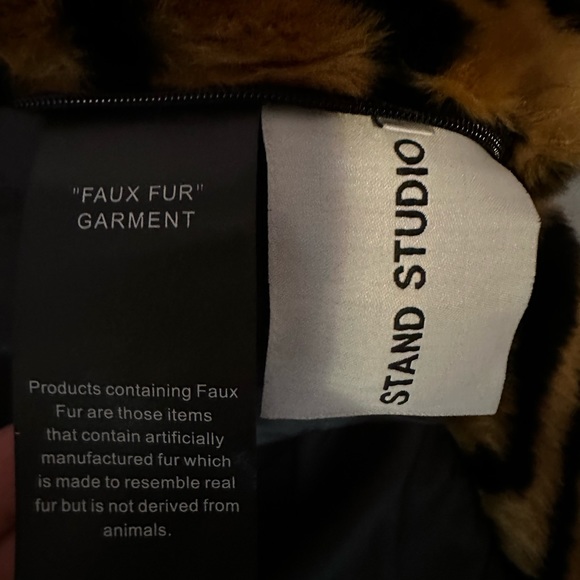 New Stand studio Tiffany Jacket. Leopard print faux fur jacket - Picture 5 of 6